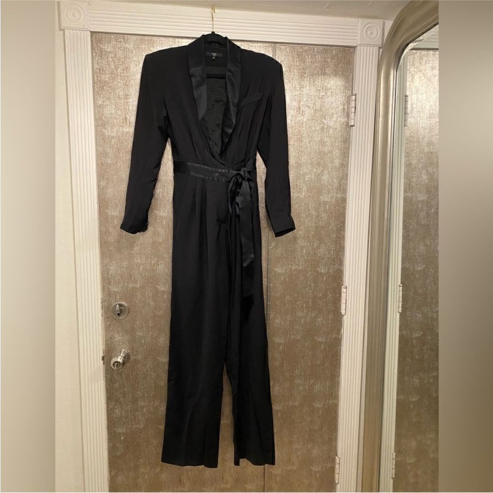 Oud Paris Elegant Black Jumpsuit, XS